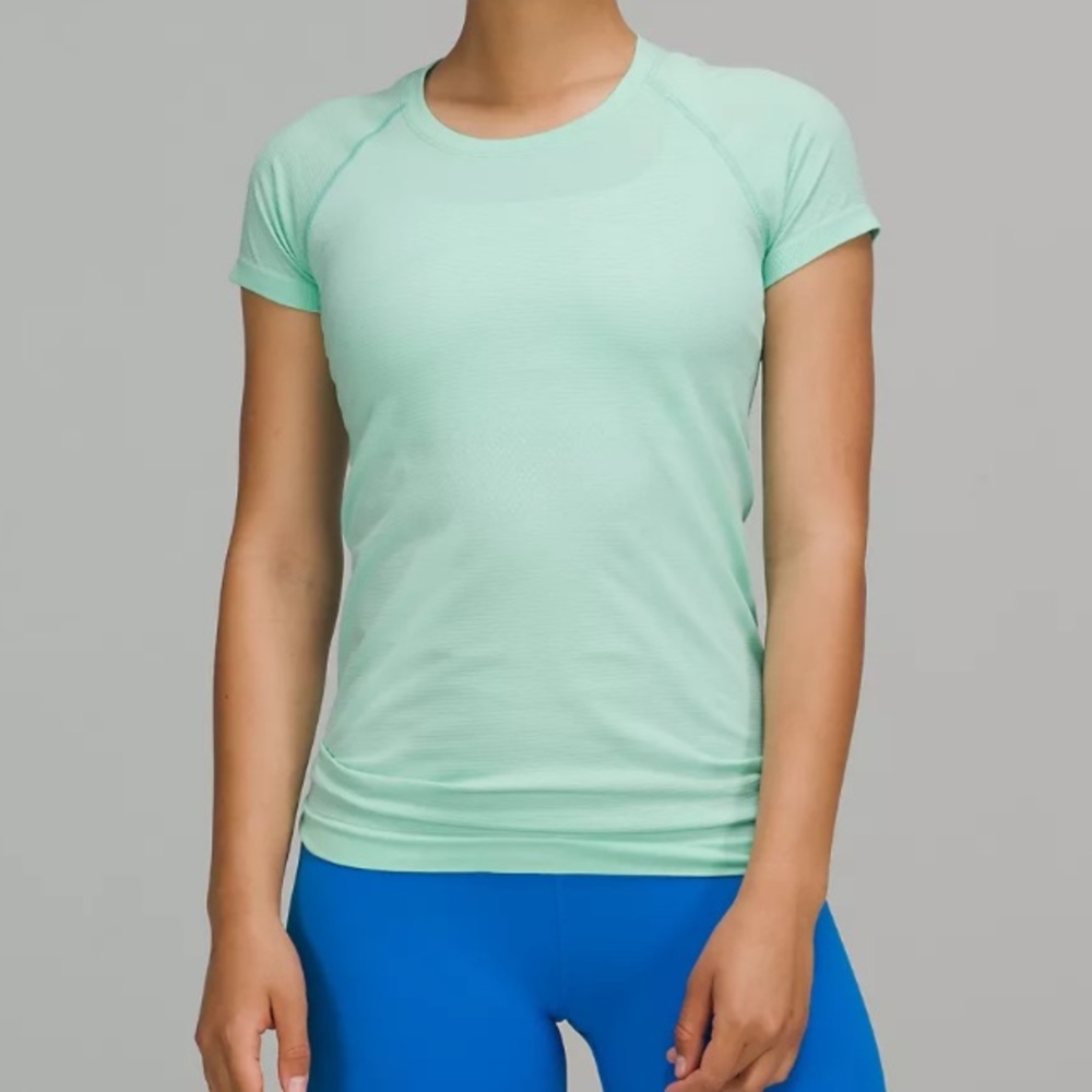 mint lululemon swiftly short sleeve